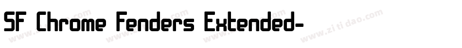 SF Chrome Fenders Extended字体转换
